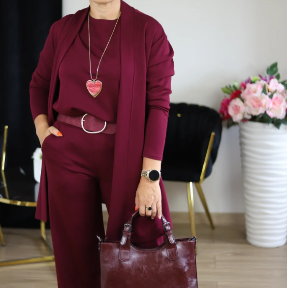 Elsa 3-delt Sæt (Cardigan, Top & Bukser)