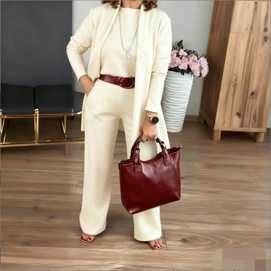 Elsa 3-delt Sæt (Cardigan, Top & Bukser)