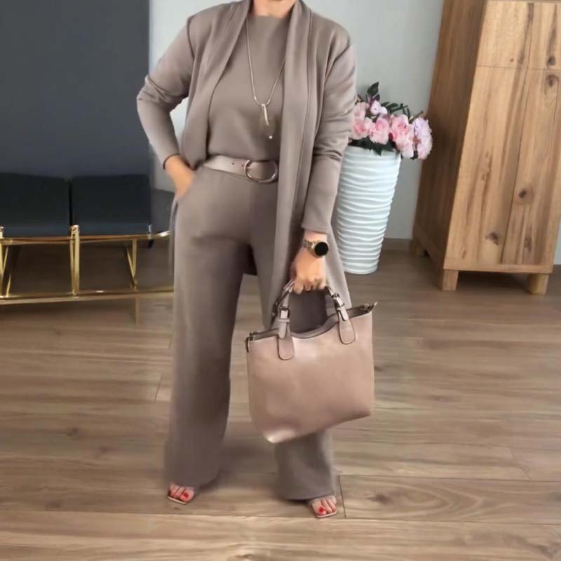 Elsa 3-delt Sæt (Cardigan, Top & Bukser)