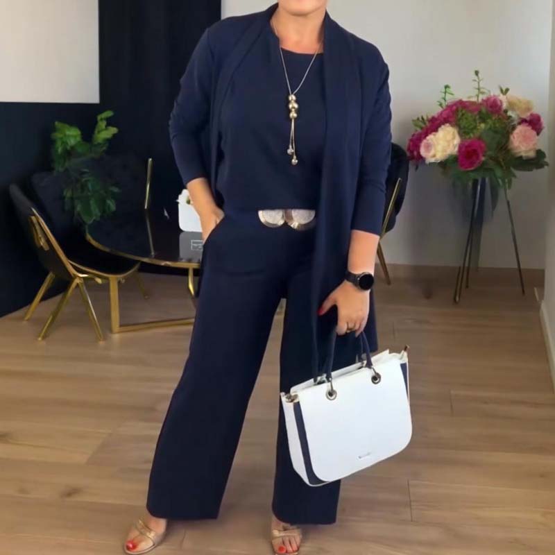 Elsa 3-delt Sæt (Cardigan, Top & Bukser)